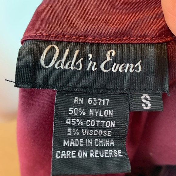 Vtg Y2K Odds n Evens V-Neck Collared Button Front/Belted Jacket - Small - Picture 8 of 8